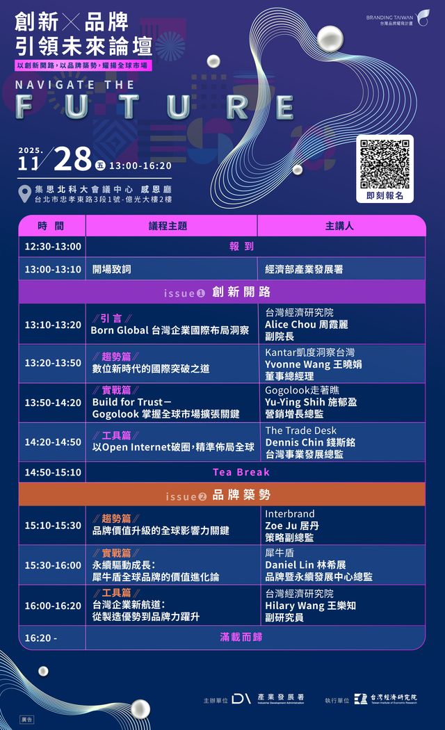 【論壇】2025【Navigate the Future】創新 × 品牌 引領未來論壇