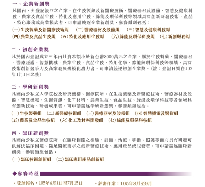 「第十三屆國家新創獎」即日起開放企業、學研機構、臨床團隊參賽角逐!!